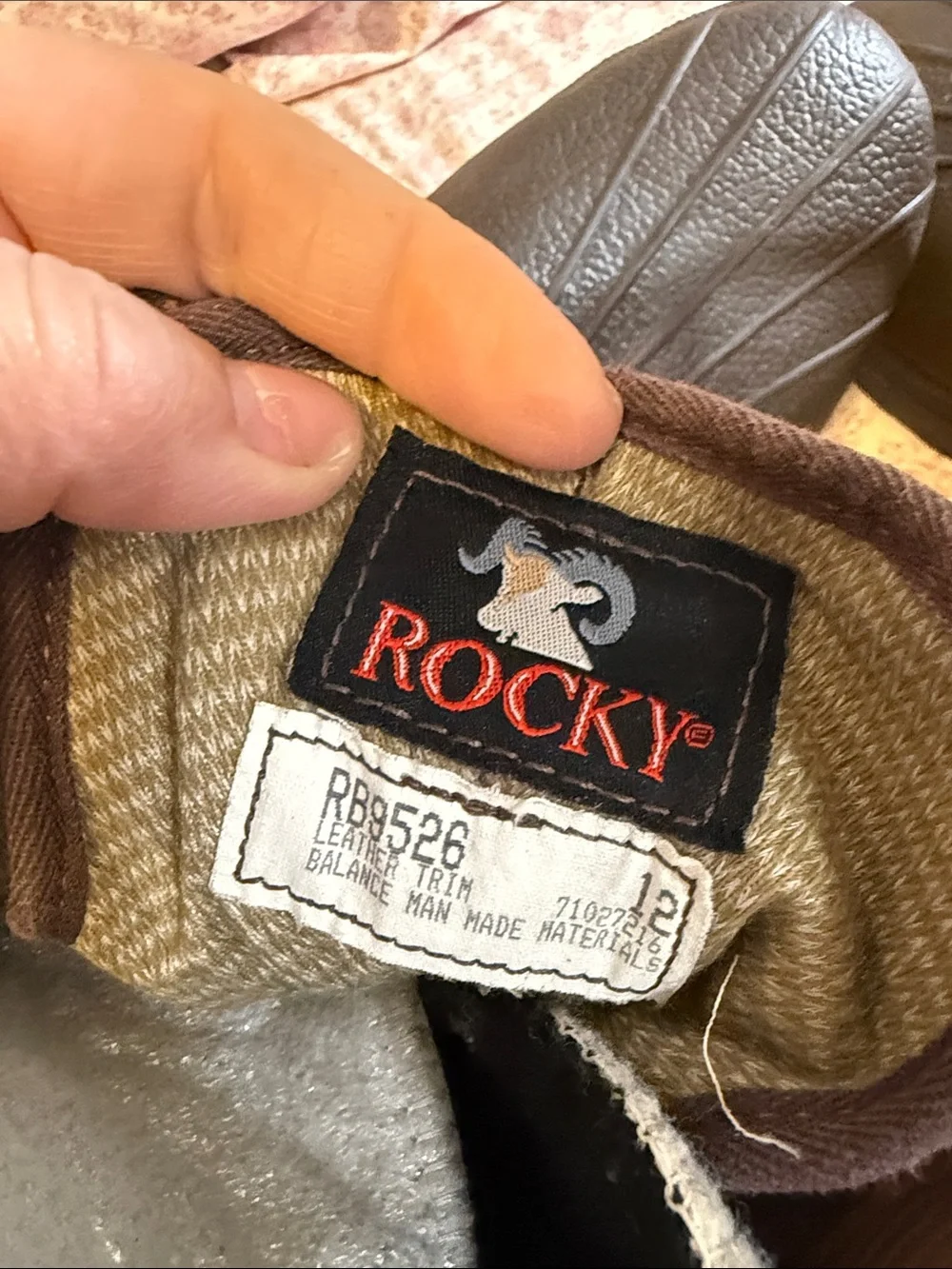 Rocky Brown and Black Men's Waterproof Lace-Up Rain & Snow Boots